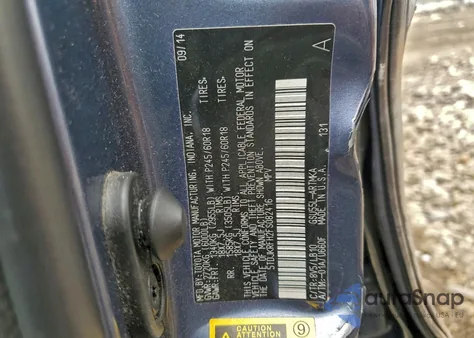 2015 Toyota Highlander Xle из США, поврежденный, VIN 5TDJKRFH2FS082416